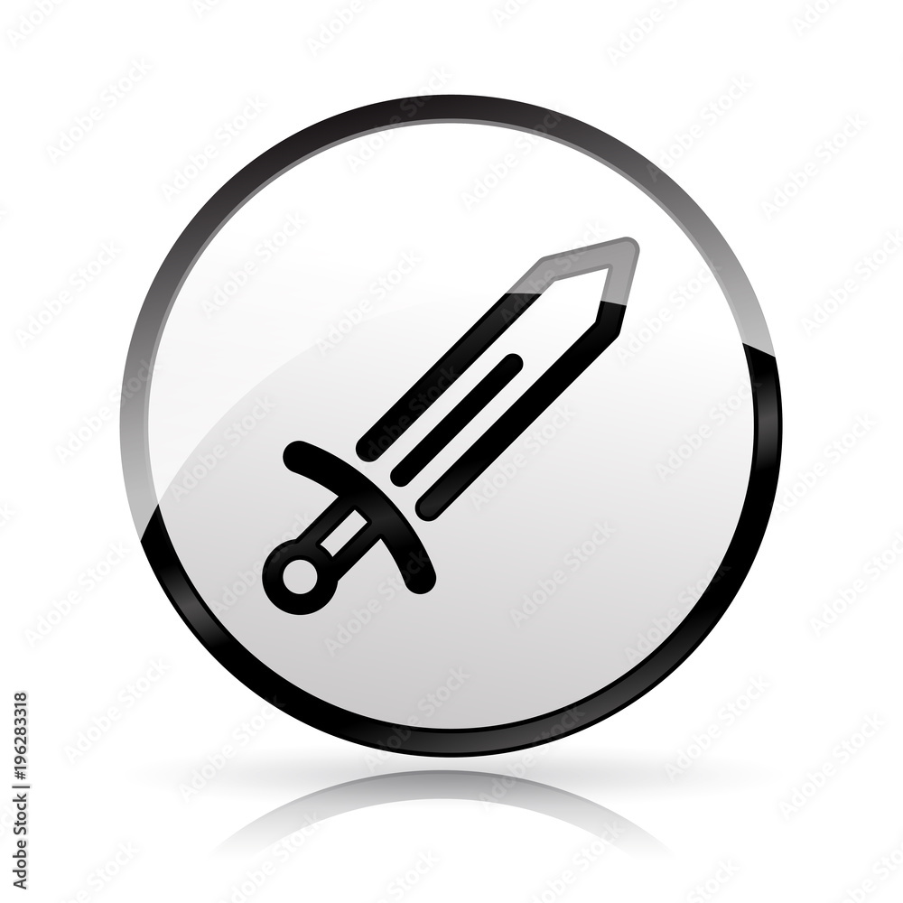 sword icon on white background sword icon on white background