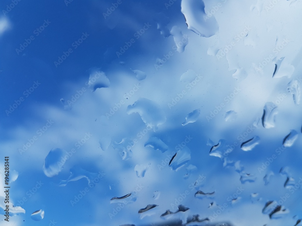 Waterdrops on Glass