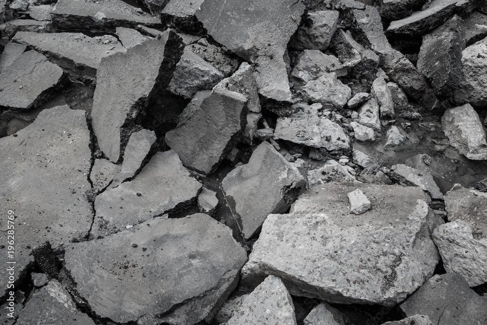 Fototapeta premium Broken concrete texture background