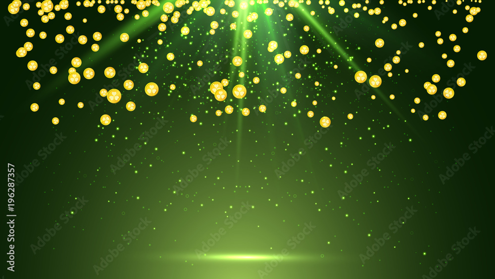 Obraz premium Shiny St. Patricks day background.