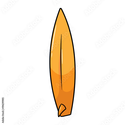 Cartoon Surfboard Illustration