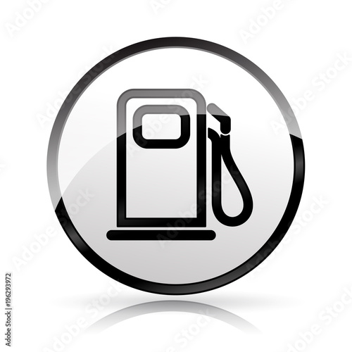 fuel pump icon on white background