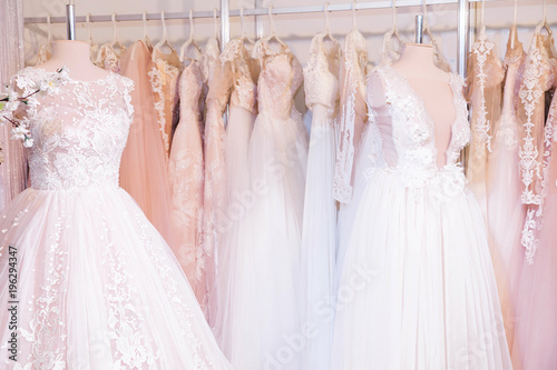 wedding dresses at the exhibition