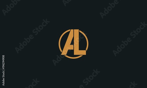 Company Logo, AL initial Company, Initial Letter AL Logo Template Design