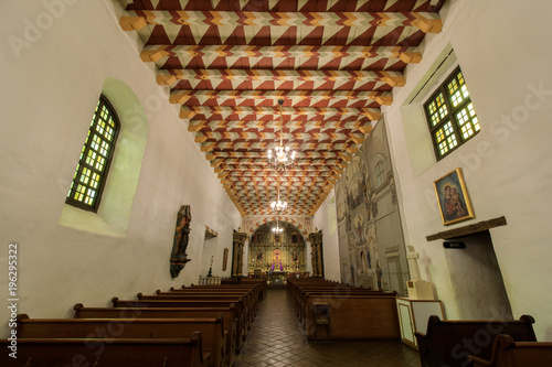 Interior of Church of Mission San Francisco de Asis, or Mission Dolores photo