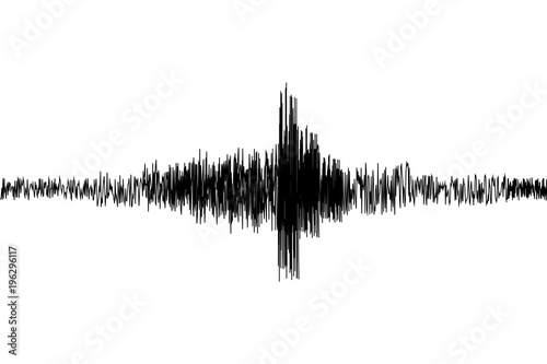 SeismogramSeismic, earthquake activity record. Vector illustration.