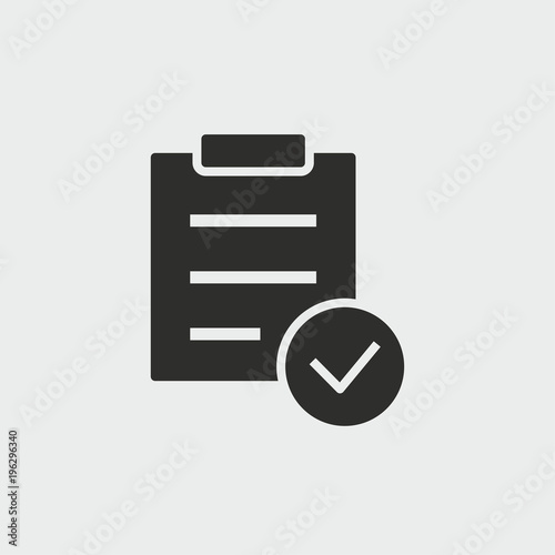 Checklist vector icon.