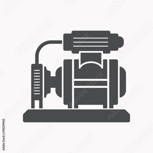 Water pump vector icon.