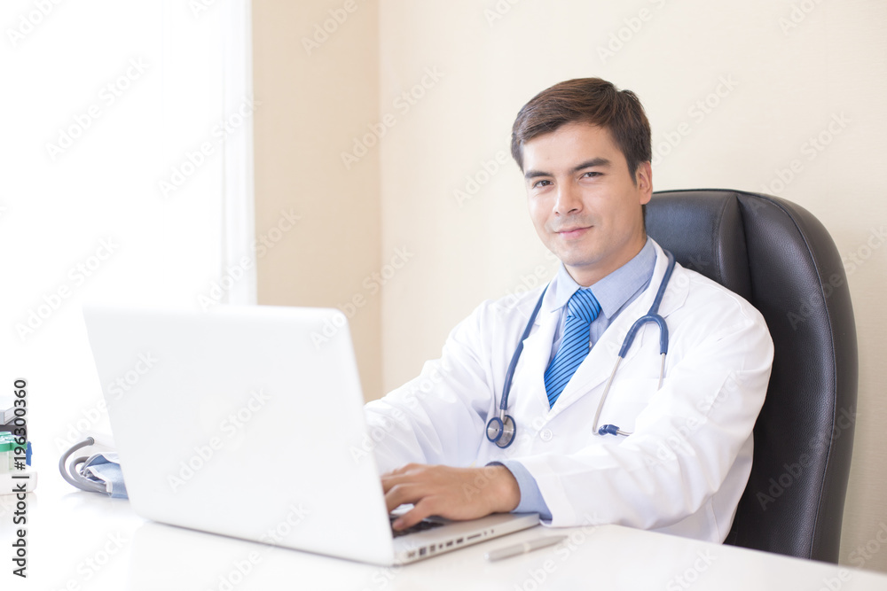Portrait of Doctor working with happy emotion at hospital, People with medical concept. Portrait of Doctor working with happy emotion at hospital, People with medical concept.