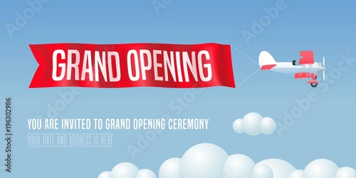 Vector airplane design element for invitation