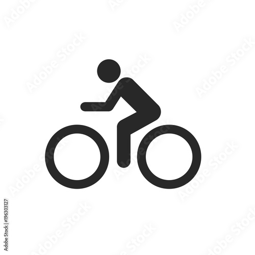 Bike, bicycle, cycle icon. human ride concept