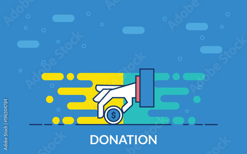 donation vector icon