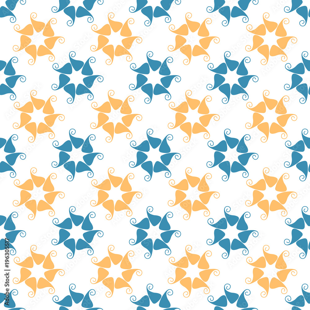 Seamless abstract floral pattern. Seamless abstract floral pattern.