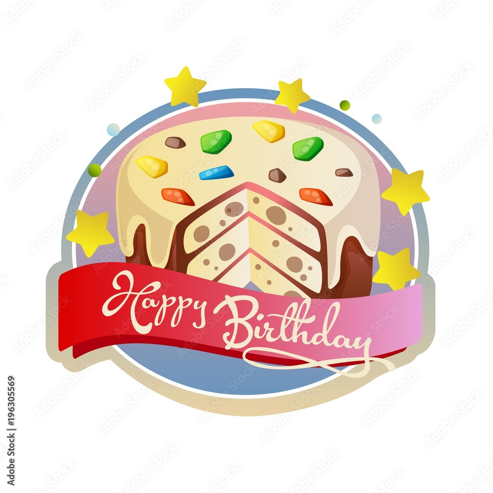 delicious birthday tart with sweet sprinkles delicious birthday tart with sweet sprinkles