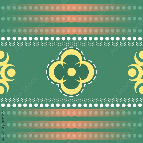 Texture background with green and orange color. Green pattern.