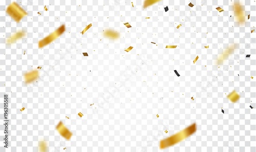 Gold confetti background