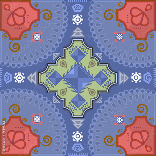 Vector vintage ethnic seamless pattern