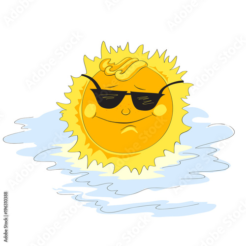 Sun in sunglasses
