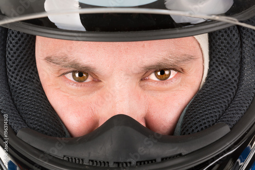 Racing driver with helmet © Luis Louro