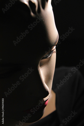 close up on A woman s doll - mannequin
