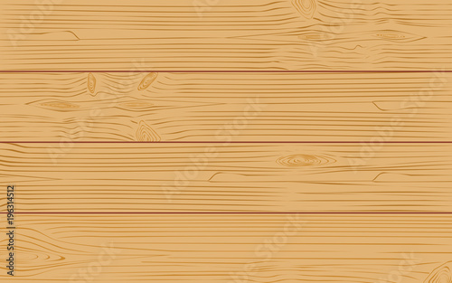 Top view of wooden surface background. Flat design style vector of wooden plates.