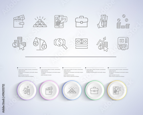 Business Solution Presentation Vector Illustration