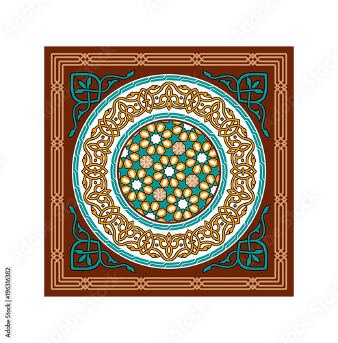 Vector Islamic Brown Ramadan Ornaments