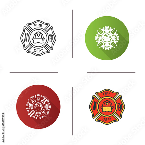 Fire department badge icon
