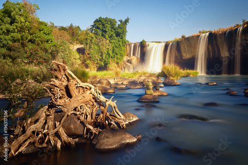 Scenic summer landscape with the Dray Nur Waterfall in Dak Lak Province (Daklak), Vietnam. photo