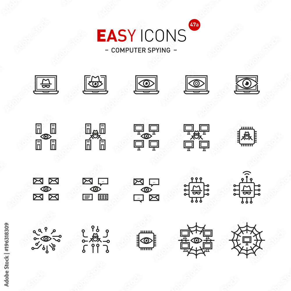 Easy icons 47a Computer spying