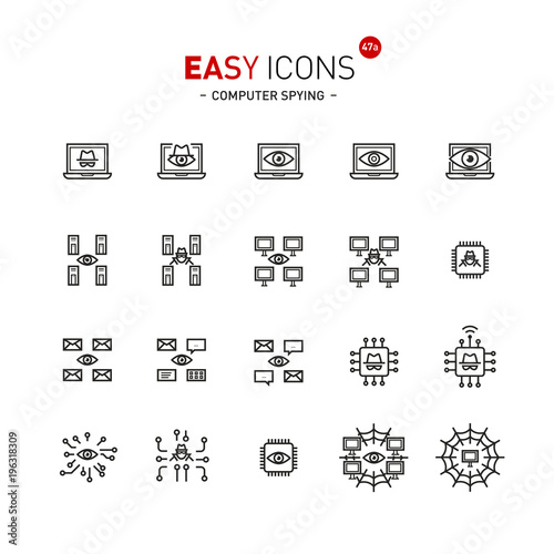 Easy icons 47a Computer spying