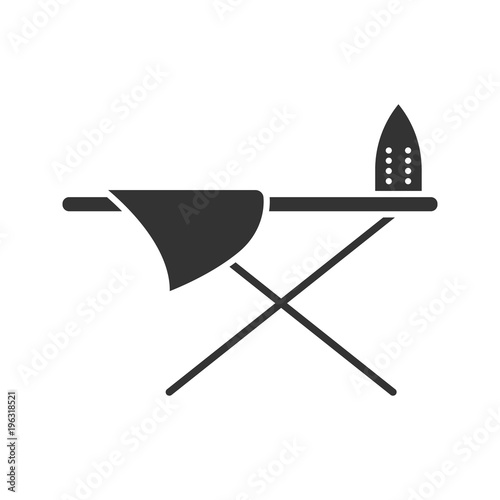 Ironing board glyph icon