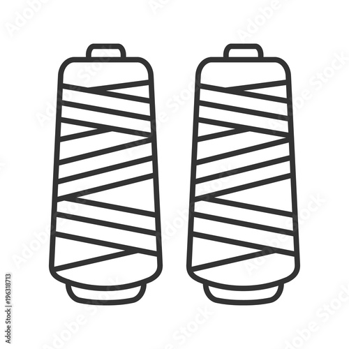 Thread spool linear icon