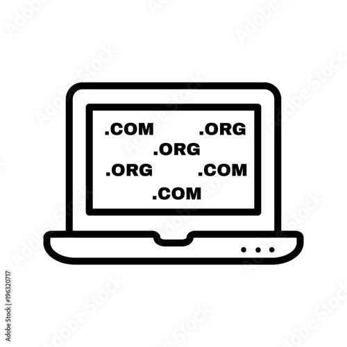 Domains vector icon