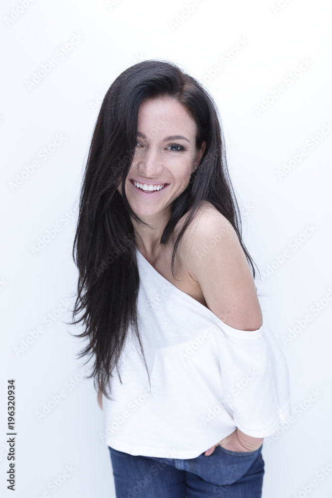 Portrait of a stylish confident young woman. Portrait of a stylish confident young woman.