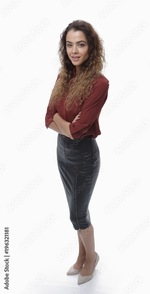 portrait of confident female. portrait of confident female.