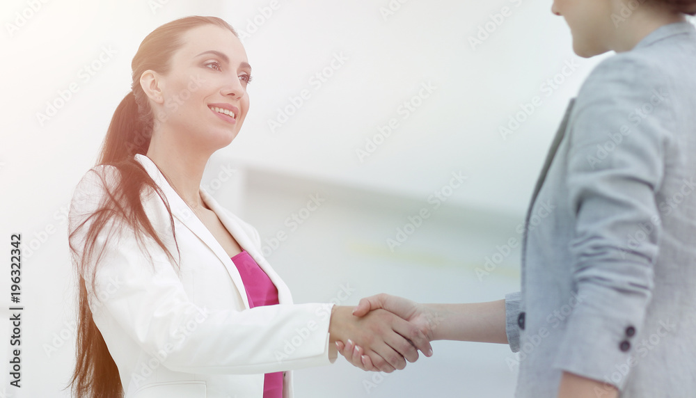 business concept.handshake of business partners