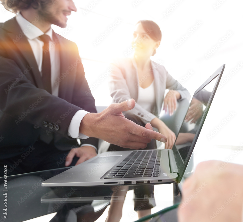 business team working at a Desk business team working at a Desk