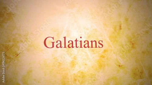 Books of the new testament in the bible series - Galatians photo