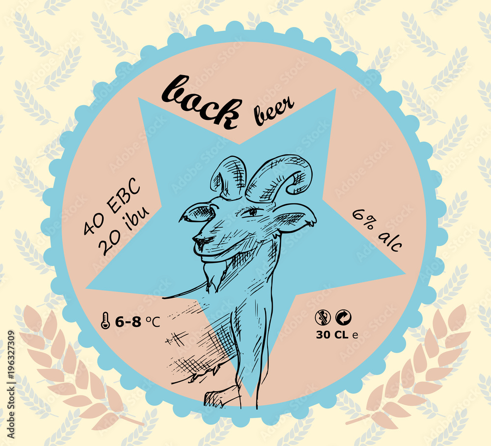 bock bier etiket