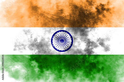 Old India grunge background flag