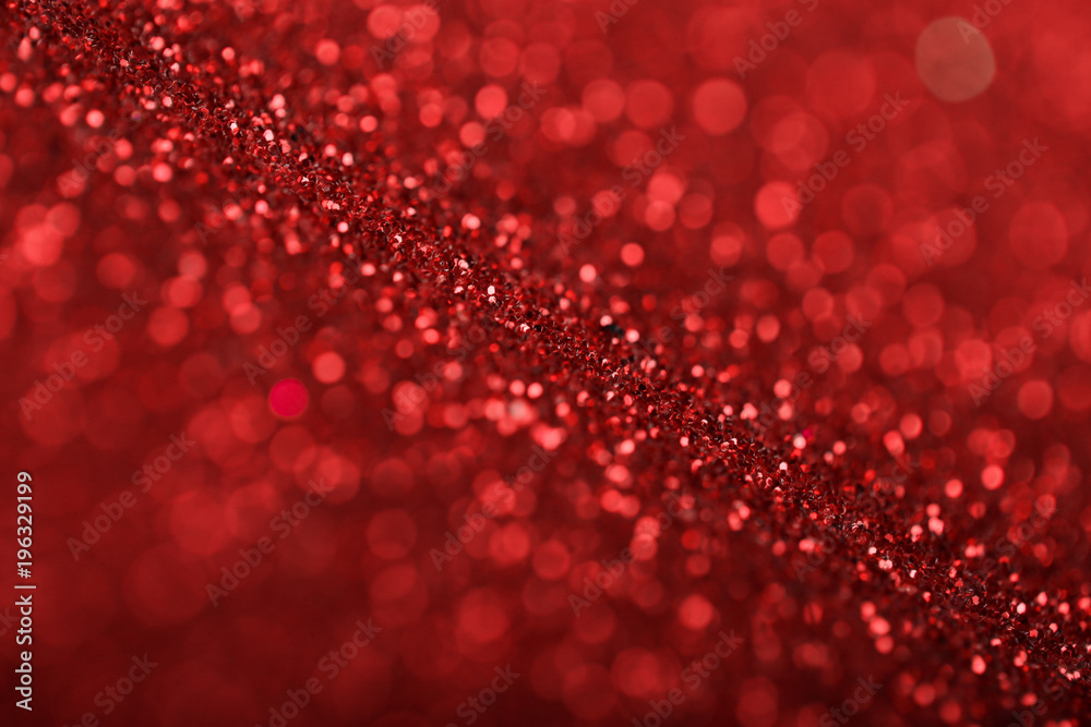 Abstract Red Defocused Lights Background
