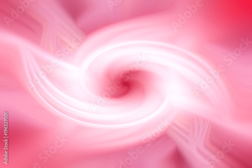 Abstract top view smooth whte hurricane design on pink background , Illustration