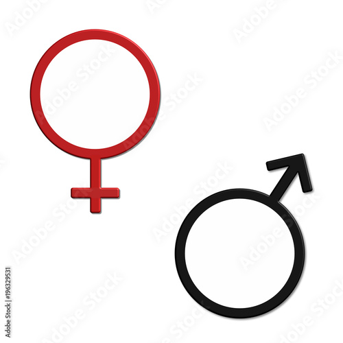 male female gender symbols backdrop