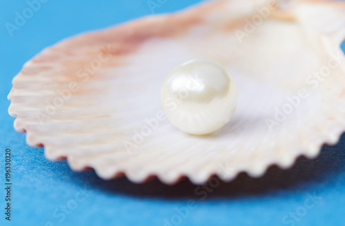 pearls on the blue background