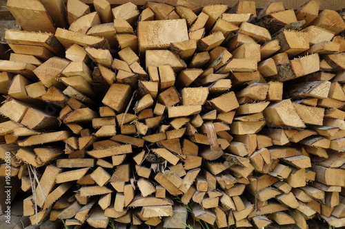 Pile of wood logs. Wood logs texture background