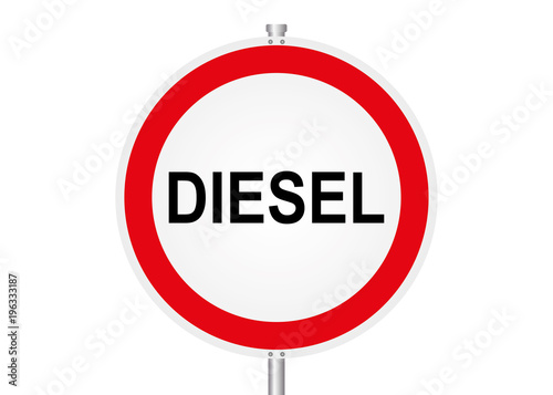 Straßenschild - DIESEL