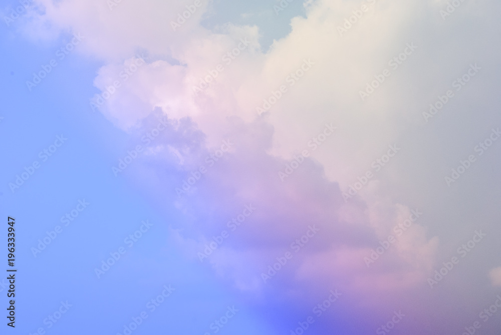 Cloudy and bright sky in colorful way Cloudy and bright sky in colorful way