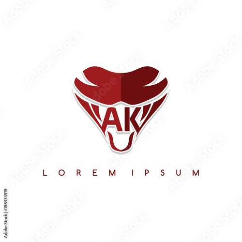 snake sign symbol icon logo logotype template