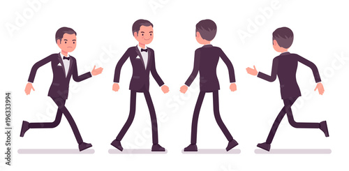 Secret agent man, gentleman spy of intelligence service running